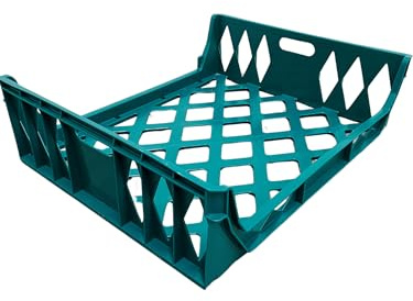 Stackable Plastic Bread Crate, Stores up to 10 Loaves, Green