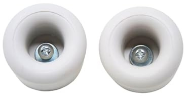 Lot de 2 butoirs de porte muraux - Butoirs de porte robustes avec vis et chevilles - Protège efficacement le mur et la poignée de porte - Montage facile - Design discret pour salle de bain, cuisine