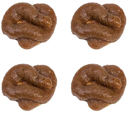GUTERTOP 4 Stücke Kackhaufen Scherzartikel, Realistische Gefälschter Kacke, Unfug Turd Gag Geschenk, Scheißhaufen Für Jede Gelegenheit Scherzartikel