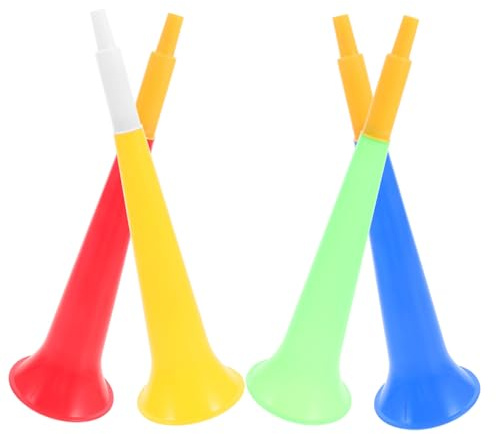 Toddmomy 4piezas Trompeta Fútbol Juguetes Bocina Ruidosa Para Fiestas Animación Niño Niña Accesorios Color Aleatorio