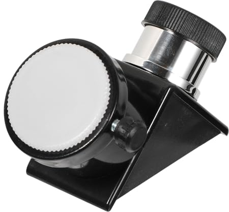 MUCKLILY Espejo Diagonal de 90 Grados para Telescopio de 0.965 Pulgadas, Accesorio de Plástico y Vidrio Fácil de Instalar para Imagen Correcta en Telescopios Estilo Aleatorio