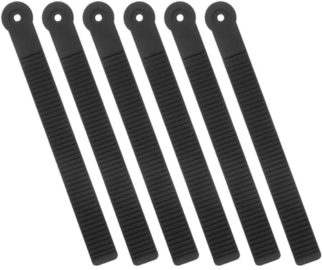 Abaodam Correas de Fijación Ajustables para Snowboard 6 Unidades, Correas de Tobillo Resistentes Hebilla de Trinquete, Accesorios para Fijaciones de Esquí de Montaña, Compatibles