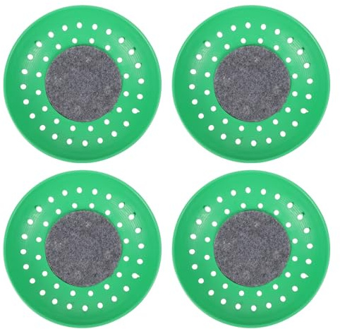 CAXUSD Ciotole per Nido di Piccione Tappetino per Allevamento e Riproduzione Set 4 Pezzi in Plastica Verde, Traspiranti e Lavabili di Quaglie e Colombi