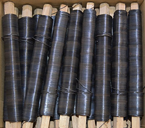 H&R Bindedraht, Wickeldraht, Blumendraht, Draht blau/schwarz geglüht, Stärke 0,70mm (50)