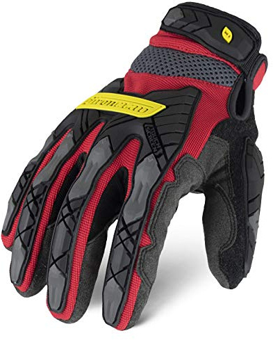 Ironclad Command Impact 360 Cut A6 Work Gloves; Touch Screen Gloves Conductive Palm & Fingers, Impact Protection, Machine Washable, Sized S, M, L, XL, XXL (1 Pair), Red (IEX-MIGR5-04-L)