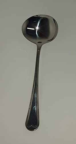 Pintinox, Mestolo salsa Cannes, Acciaio Inox 18/10 spessore 2 mm, Lunghezza 18 cm, Made in Italy