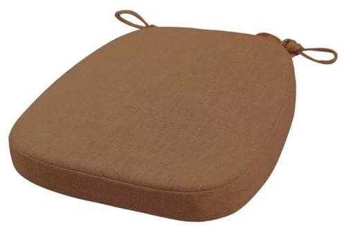 FIOVIP Stuhlkissen mit Riemen abnehmbar, waschbar, doppelte Anti-Rutsch hoch elastisch,Geeignet für Esstische und Stühle(43X42X33CM(5CM),Khaki,1 Stück)