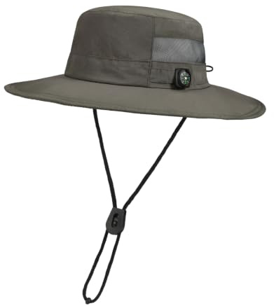 AYPOW UPF 50+ Large Bord Chapeau de Soleil Respirant Léger Séchage Rapide Homme Femme, Imperméable Pliable Chapeaux de Seau d'été Extérieur, Bob Chapeau de Pêcheur Safari Randonnée Voyage Bucket Hat