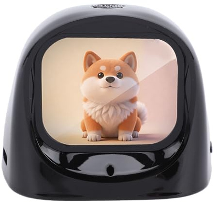 TOPINCN Robot da Cruscotto per Auto AI, Animale Domestico Elettronico per Bambini, Conversazione Intelligente, Monitoraggio delle Condizioni Dell'auto in Tempo Reale, Chat Divertente con (BLACK)