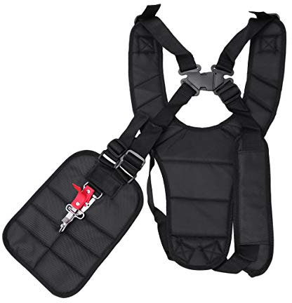 FAVOMOTO Tragegurt Schulterriemen Motorsense Trimmer Schultergurt, Doppel Schultergurt Gurt Doppelschultergurt Tragegurt für Freischneider Motorsense Rasentrimmer