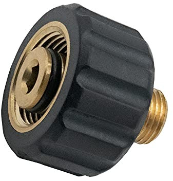 DERASL Conector de latón 1/4 + conector de pistola de espuma de cobre hembra, el adaptador de pistola de espuma es adecuado para limpiadores de alta presión de la serie Karcher HD