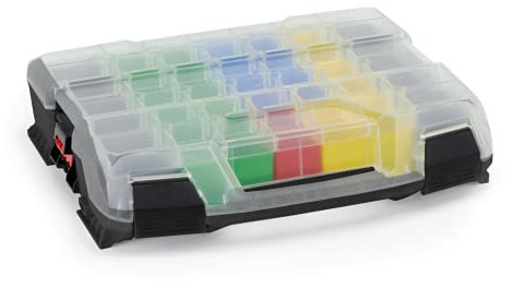 L-BOXX Sortimo W-BOXX 102 schwarz | Sortimentskasten L-Case | Schraubenbox Aufbewahrung mit Deckel | Kleinteilemagazin Alternative