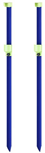 Soporte caña de pesca surf casting, longitud 100 cm, lote de 2 unidades, soporte caña playa.