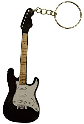 FTWDesign E-Gitarre Schlüsselanhänger in schwarz