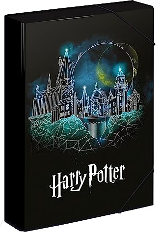 Baagl Heftbox Heftmappe A4 för barn, Samlingsmapp - Harry Potter