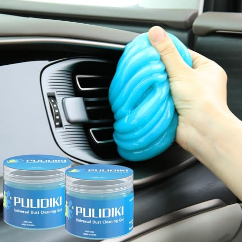 PULIDIKI Gel de limpieza de coche, masilla de limpieza de coche, herramientas de detalles automáticos, limpiador de limo de coche, gel de limpieza de polvo para limpiador interior de coche,