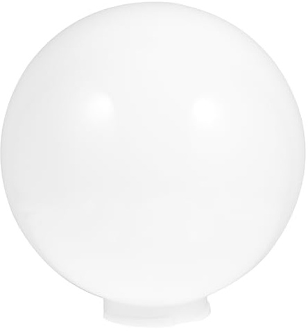 ULDIGI Pantalla de Lámpara Acrílica Protección Visual de Color Lechoso Diseño Esférico Simple y Acabado Artesanal Exclusivo para Decoración de Comedor y Hogar