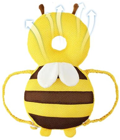 Joberio Mochila Protectora para La Cabeza del Bebé - Protección para La Cabeza del Bebé | Mochila con Reposacabezas En Forma De Abeja para Aprender A Gatear, Cuidado De Bebés De 5 A 24 Meses