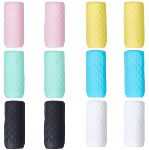 GORGECRAFT 12 pièce 6 Couleurs Housse de Bouteille de Voyage Élastique en Silicone Essentiels de Voyage Bateau de Croisière Avion Bagages Taille de Voyage Articles de Toilette Bouteilles Manchons