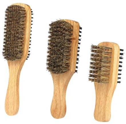 SAFIGLE Cepillo De Barba De 3 Piezas Cepillos De Pelo Para Hombres Peine Alisador Pequeño Kit De Cuidado De Barba Para Hombres Para Alisador De Barba Para