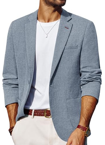 PJ PAUL JONES Manteau de sport léger pour homme - Style décontracté - Avec un bouton - Respirant