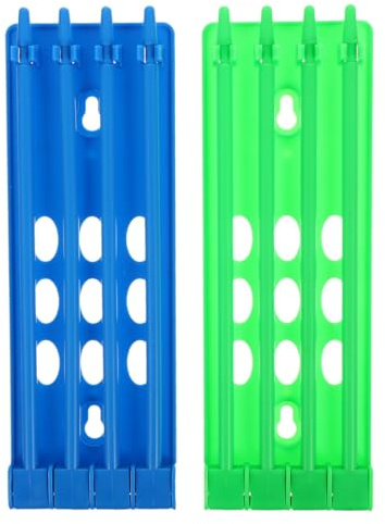 Abaodam Pigeon Ring Holder 2-Pack Poultry Foot Ring Organizer Rack with Multi-Hole Design for Racing Pigeon Band Storage and Bird Identification