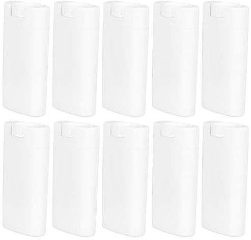 HONITANO Förpackning med 10 tomma kosmetiska krämflaskor, bärbara multifunktionella flaskor med tätningseffekt, kompakta behållare för lotion och resedeodoranter