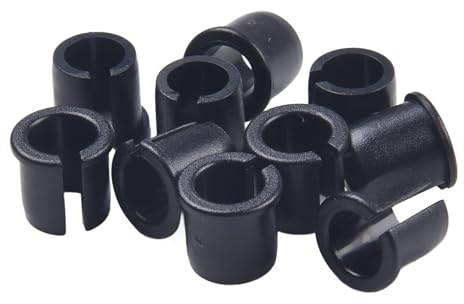 Vilgftyiet Set med 10 st för cykelventiladapter för American till FRENCH för PRESTA-konvertering, plastpump konverteringsverktyg med gummitätning, lätt och enkel installation för cykling