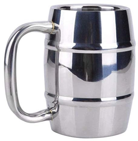 Backbayia Tasse à Café en Acier Inoxydable Mug Thé Gothique Fantaisie Vin Calice Gobelet