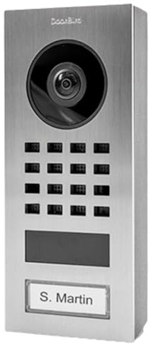 DoorBird IP-videointercom 423866751 Wi-FI komplett set 1 eldstad silver (borstad)