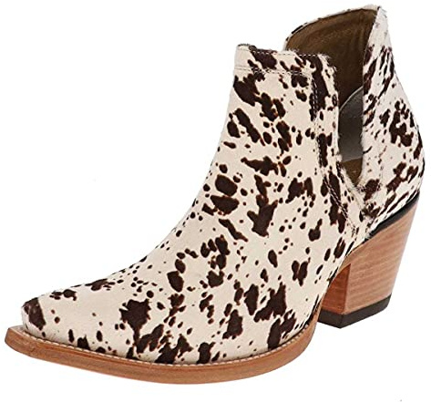 ARIAT dam stövletter Dixon Haircalf Cow läderstövletter västerländska stövletter bruna, Cow Hair On, 40 EU