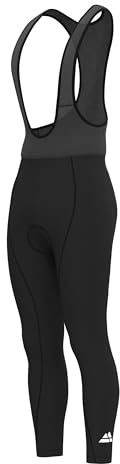 DANISH ENDURANCE Cuissard Vélo Long à Bretelles, Rembourrage 3D, Respirant & Stretch, Cyclisme Homme, Noir/Noir, S