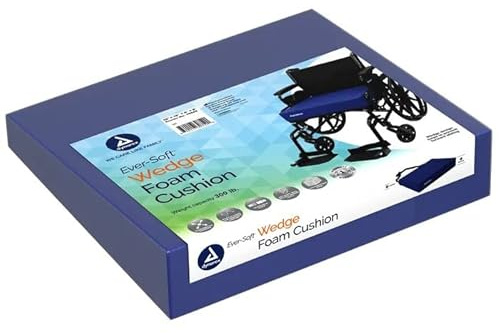 Dynarex 10645 Ever-Soft Wedge Single Foam Cushion, 18 Length, 16 Width, 2 Height, 4 Size