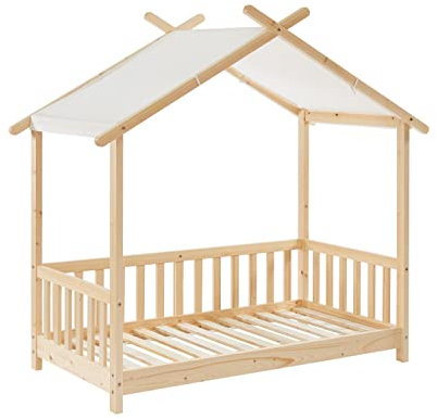 BAÏTA Bett Zelt Tiny Kiefer massiv 70 x 140 cm Lattenrost inkl