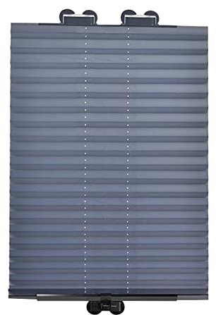 KGUDYS Plissee-verdunkelungsrollos mit saugnäpfen,tragbares einziehbares Rollo,46x120cm,65x140cm,70x150cm,UV-Schutz,temporäre jalousien für türen,Fenster,Autos,sichtschutz,65x140cm/25.6x55in