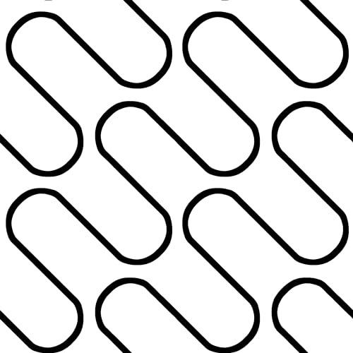 Catherine Lansfield Linear Curve Geometric Wallpaper Black