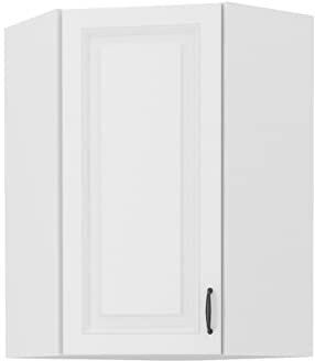 Kuechen-preisbombe Eckhängeschrank 60x60 cm Stilo Weiss Küchenzeile Küchenblock Landhaus Höhe 90 cm