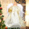Angelo per l'albero di Natale, Bambola di Natale, Ciondolo Natalizio a Forma di Angelo Appeso Ciondolo per Albero di Natale Angelo Fatato con Ali per Ornamenti per Albero