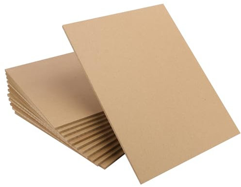Paquete de 15 tableros de MDF de 11 x 13.8 pulgadas, hojas de aglomerado de madera MDF de 1/4 pulgadas de grosor, versátiles y duraderas para proyectos de bricolaje, manualidades, pintura, grabado y
