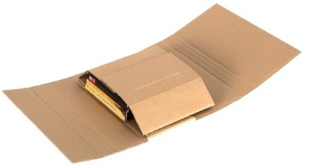 Paxit - Versandkarton für Bücher, 50 Stück Set, Karton Buchverpackung, Kartons Versand zu Bücher, Verpackungskartons, Karton Box - 240x160x90 mm