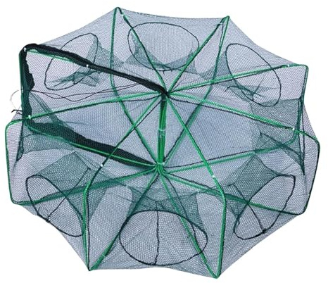 Trampa de Cebo de Pesca, Red de Pesca portátil | Trampa para Peces Plegable portátil | Trampa para cangrejos, Langostas, Peces pequeños, camarones y cangrejos de río con diseño Innovador