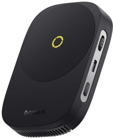 Baseus MagPro II Ultradünnes kabelloses Ladegerät, magnetischer Telefonkühler für Gaming, 9-Blatt-Turbo-Lüfter, 15 W kabelloses Laden, einstellbares RGB-Licht, Überhitzungsschutz, für COD/PUBG & mehr