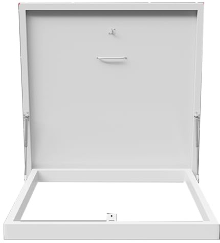 Trampilla galvanizada para tejado, ático, sótano, escaleras, tapa de salida, trampilla de acceso, ventana de salida, tapas de registro, para sótanos, pasillos de pozos, patios(23.62x23.62x2.36in)