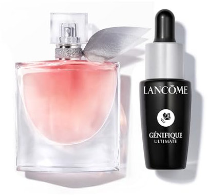 Lancôme La Vie est Belle Eau de Parfum 30ml & Advanced Génifique Ultimate Serum 7ml, Anti-Aging Pflege- & Duft-Set, floraler Damenduft & straffendes Gesichtsserum