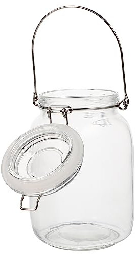 UKCOCO Bocal Hermétique Verre Transparent Pour Conservation Alimentaire Contenant Céréales Ou Cornichons Avec Étanchéité Et Design Épuré