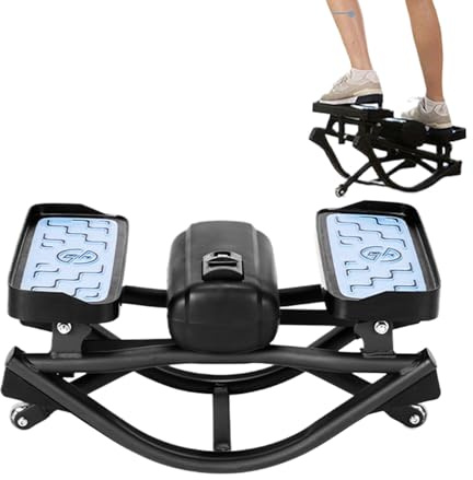 Stepper per fitness laterale, piattaforma per allenamento 'equilibrio, macchina per esercizi a dondolo a basso impatto, strumento per scolpire la parte inferiore del corpo, attrezzatura compatta