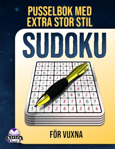 Sudoku-pusselbok med extra stor stil för vuxna: 200 enkla till svåra hjärnspel med stora rutnät för seniorer, avslappning och mental focus