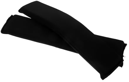 WRITWAA Copri Braccioli per Sedie da Ufficio e Gaming con Imbottitura in Spugna, Copertura Lavabile con Cerniera, Protezione Ergonomica per Braccioli di Sedie Girevoli, Adatto per Uso