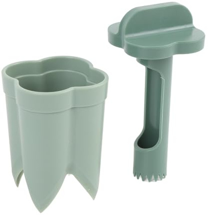 Yosoo Health Gear Corer ABS Paprika Cutter 2 i 1 4,3 X 2, Tum för Chili och Paprika Twist Pull Deseeing Tool för Home Kitchen Camping (Grön)
