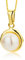 Orovi Damen Halskette mit Perlen Anhanger 9 Karat (375) GelbGold Gold Kette